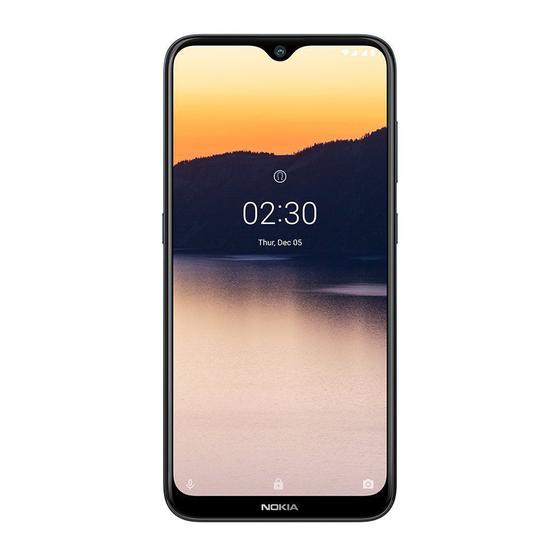 Imagem de Smartphone Nokia 2.3 32GB, 2GB RAM, Tela 6,2 Pol. HD+, Câmera Dupla Traseira com Inteligência Artificial + Selfie, 4G  Cinza NK003