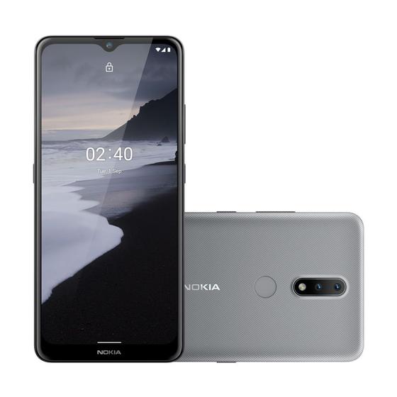 Smartphone Nokia 2.4 4G 64GB Tela HD+ 6.5 pol 3GB RAM Câm Dupla 13MP + Selfie 5MP Pronto para Android 11 Bateria de 2 dias de duração - Cinza - NK015 Menor preço em Smartphone Nokia 2.4 4G 64GB Tela HD+ 6.5 pol 3GB RAM Câm Dupla 13MP + Selfie 5MP Pronto para Android 11 Bateria de 2 dias de duração - Cinza - NK015