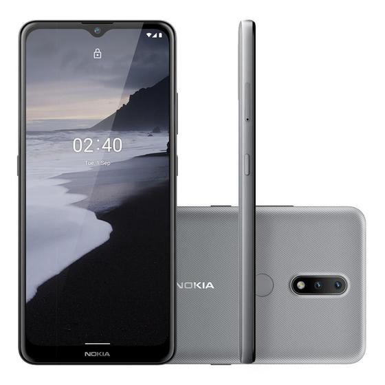 Imagem de Smartphone Nokia 2.4 NK015 64GB Dual Chip Tela 6.5" 4G Câmera Dual 13MP+2MP Cinza