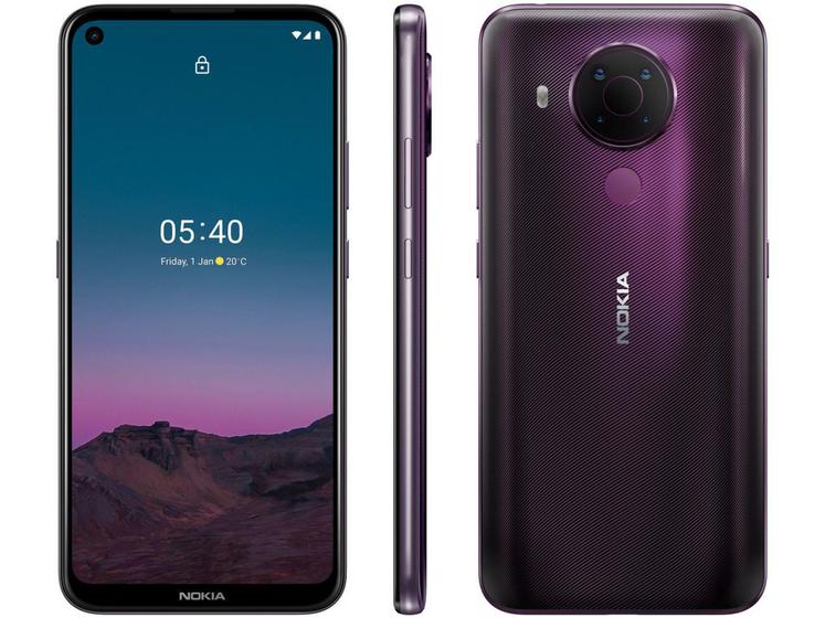Smartphone Nokia 5.4 128GB Roxo 4G Octa-Core - 4GB RAM Tela 6,39” Câm. Quádrupla + Selfie 16MP é boa?