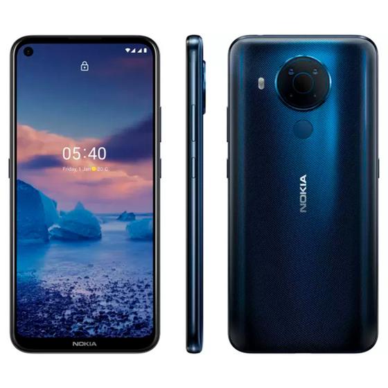 Imagem de Smartphone Nokia 5.4 Tela 6,39'' 128gb 4gb Ram Azul