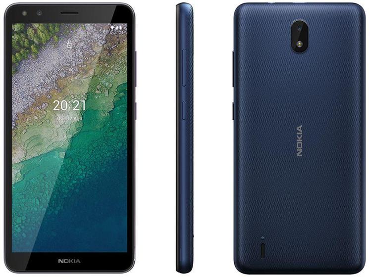 Imagem de Smartphone Nokia C01 Plus 32GB Azul 4G Octa-Core - 1GB RAM Tela 5,45” Câm. 5MP + Câm. Selfie 5MP