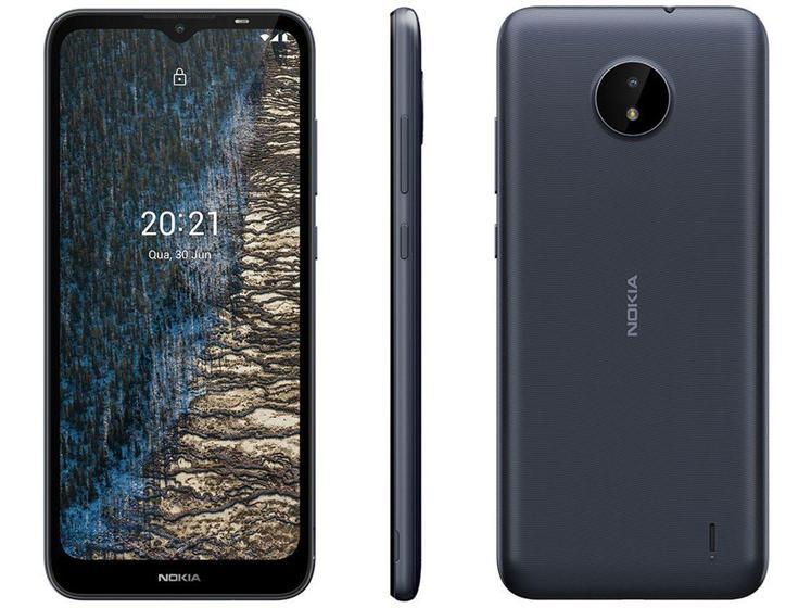Imagem de Smartphone Nokia C20 32GB Azul 4G Octa-Core - 2GB RAM Tela 6,5” Câm. 5MP + Câm. Selfie 5MP