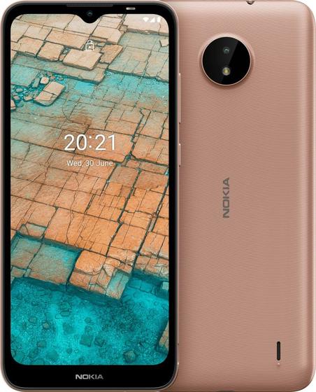 Imagem de Smartphone Nokia C20 Areia Dourado Octa Core 1,6GHz Android 11 Go Edition Dual Chip 4G Memória 32GB/RAM 2GB Tela 6,52 Pol. LCD Câmera Traseira 5MP Fro