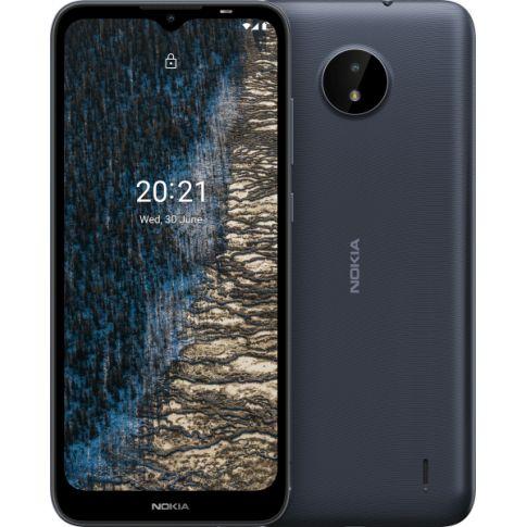 Imagem de Smartphone Nokia C20 Azul Octa Core 1,6GHz Dual Chip Android 11 Memória 32GB/RAM 2GB Tela 6.5" Pol. Câmera 5MP Selfie 5MP