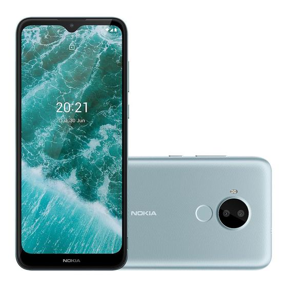 Imagem de Smartphone Nokia C30 4G 64GB Tela HD+ 6.82 pol 2GB RAM Câm Dupla 13MP+Selfie 5MP Android 11 (Go edition) Bateria de 3 dias de duração - NK043