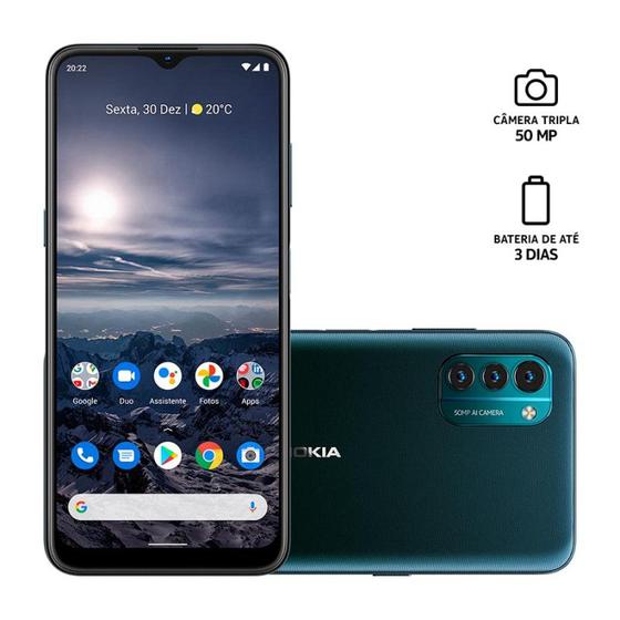 Celular Smartphone Nokia G21 Nk083 128gb Azul - Dual Chip
