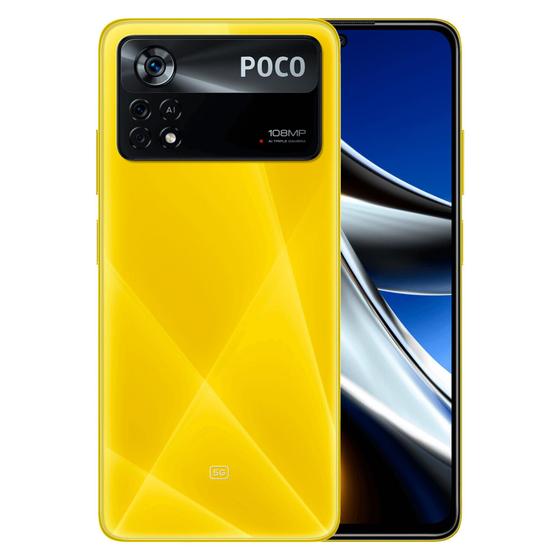 Imagem de Smartphone Pco X4 Pro Global 5G 128GB 6GB RAM Dual SIM Tela 6.67"-Amarelo