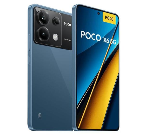 Celular Smartphone Xiaomi Poco X6 5g 256gb Azul - Dual Chip