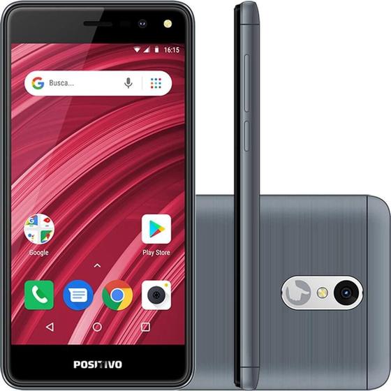 Smartphone Positivo S509 Twist 2 Fit 8GB Dual Chip, Câmera Traseira 5MP, Câmera Frontal 5MP Cinza Menor preço em Smartphone Positivo S509 Twist 2 Fit 8GB Dual Chip, Câmera Traseira 5MP, Câmera Frontal 5MP Cinza