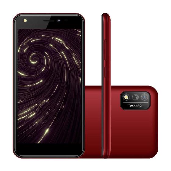 Imagem de Smartphone Positivo Twist 4G Dual Chip S509 32gb Octa-Core 1gb Ram Tela 5” Câm. 8MP + Selfie 5MP - Vermelho