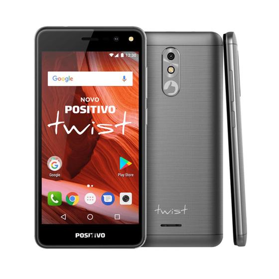 Imagem de Smartphone Positivo Twist S511 3G 16GB DUAL CHIP ANDROID 9 Tela 5,34” Câm.8MP+Câm.Selfie 5MP ANATEL