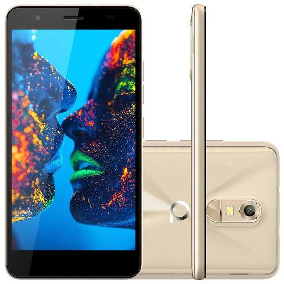 Imagem de Smartphone Quantum MÜV 16GB Dual 4G 5,5" Câmera 13MP Câmera Frontal 8MP Android 6.0 Mirage Gold