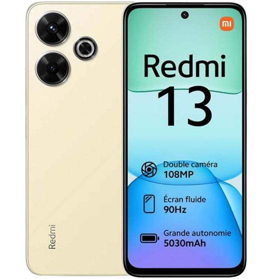 Xiaomi Redmi 13 256gb Dourado - Dual Chip Xiaomi Redmi 13 256gb Dourado - Dual Chip