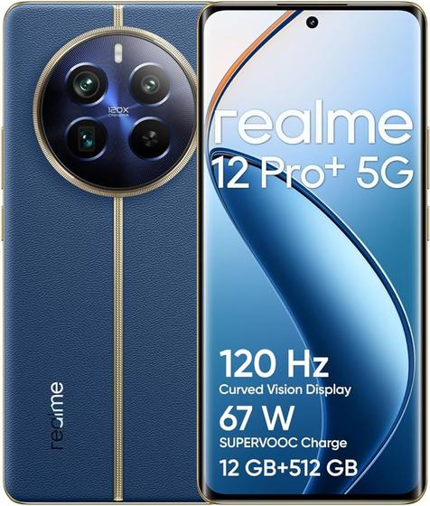 Smartphone Realme 12 Pro Plus 5G 512GB / 12GB Ram (Modelo RMX3840) Anatel (Azul) Menor preço em Smartphone Realme 12 Pro Plus 5G 512GB / 12GB Ram (Modelo RMX3840) Anatel (Azul)