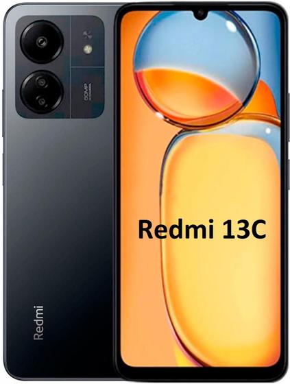 Imagem de Smartphone Redm 13C 4G 128GB - 4GB Ram - tela de 6,74" (Versao Global) (Midnight Black)