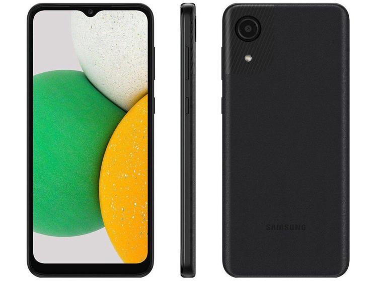 Imagem de Smartphone Samsung Galaxy A03 Core 32GB Preto 4G Octa-Core 2GB Ram 6,5” Câm 8MP + Selfie 5MP