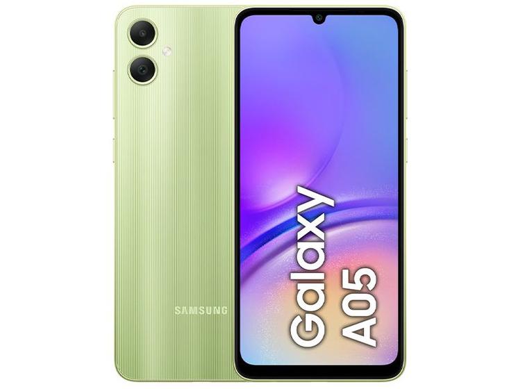 Smartphone Samsung Galaxy A05 128GB Verde 4G Octa-Core 4GB RAM 6,7” Câm. Dupla + Selfie 8MP Imagem de Smartphone Samsung Galaxy A05 128GB Verde 4G Octa-Core 4GB RAM 6,7” Câm. Dupla + Selfie 8MP