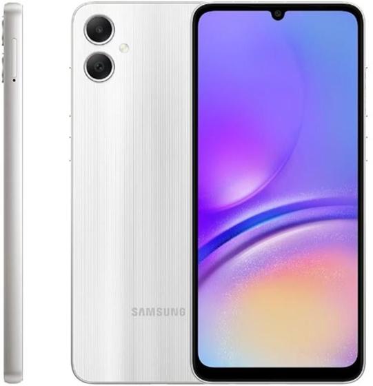 Imagem de Smartphone Samsung Galaxy A05, 6,7”, 128 GB, Android 14, Prata