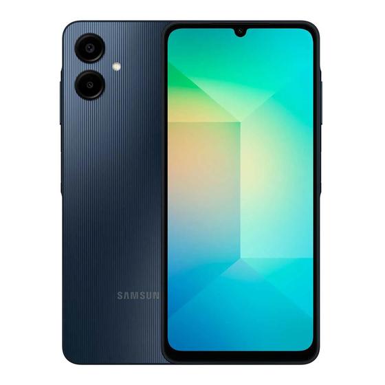 Imagem de Smartphone Samsung Galaxy A06 128GB/4GB RAM Azul Escuro 4G Tela 6.7" Câmera Dupla 50MP  Android 14