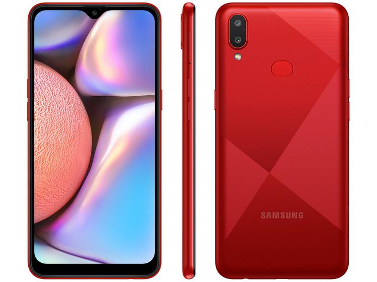 Smartphone Samsung Galaxy A10s 32GB Vermelho Absurdo 2GB RAM 6,2" Câm. Dupla + Selfie 8MP Dual Chip Menor preço em Smartphone Samsung Galaxy A10s 32GB Vermelho Absurdo 2GB RAM 6,2" Câm. Dupla + Selfie 8MP Dual Chip