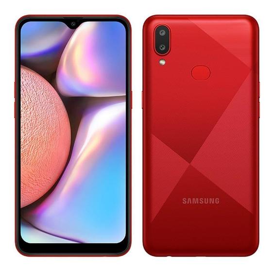 Imagem de Smartphone Samsung Galaxy A10s, Vermelho Absurdo, Tela 6.2", 4G+Wi-Fi, And. 9, Câm.Tras. 13MP+2MP e Frontal 8MP, 2GB RAM, 32GB