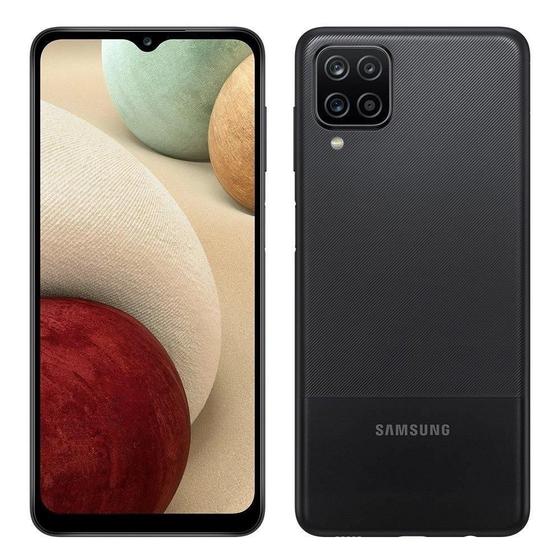 Imagem de Smartphone Samsung Galaxy A12 64GB 4GB RAM Wi-Fi Dual Chip Câmera Quádrupla + Selfie 8MP 6.5'' Preto