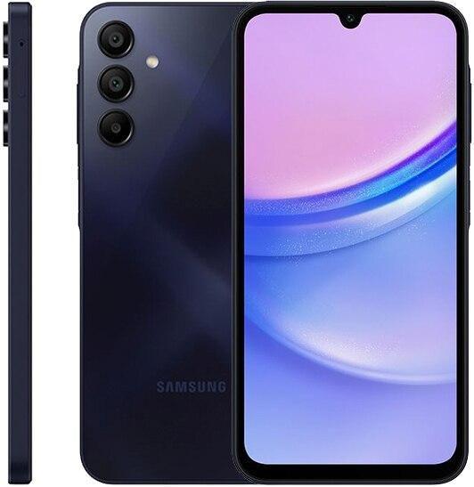 Imagem de Smartphone Samsung Galaxy A15, 6,5”, 128 GB, Android 14, Azul Escuro