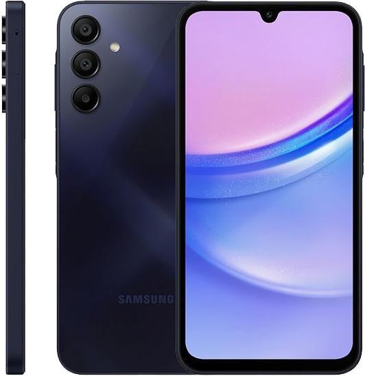 Imagem de Smartphone Samsung Galaxy A15, 6,5”, 256 GB, Android 14, Azul Escuro