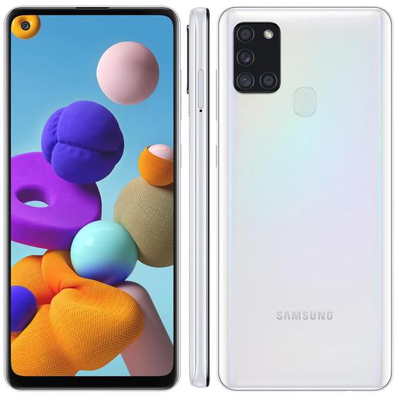 Imagem de Smartphone Samsung Galaxy A21s 6.5" 64GB Câmera Quádrupla 48MP + 8MP + 2MP +2MP