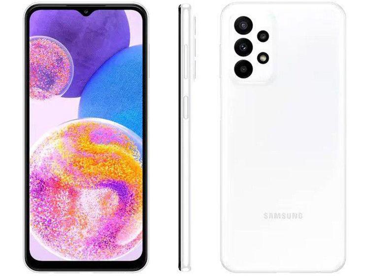 Imagem de Smartphone Samsung Galaxy A23 128GB Branco 4G - Octa-Core 4GB RAM 6,6” Câm Quádrupla + Selfie 8MP