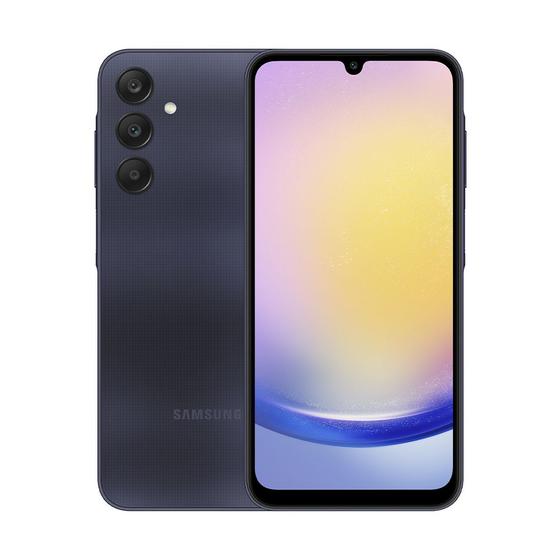 Imagem de Smartphone Samsung Galaxy A25 5G 256GB 8GB RAM Tela 6,5" Câmera Tripla 50MP Frontal 13MP Azul Escuro