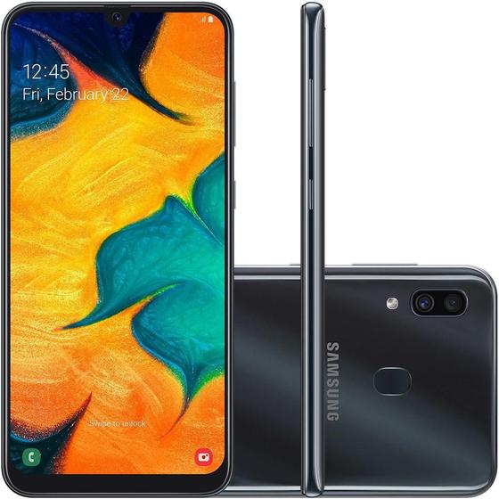 Imagem de Smartphone Samsung Galaxy A30 64Gb Android 9.0 4G - Preto