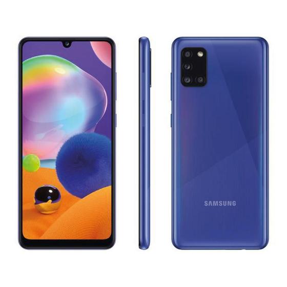 Imagem de Smartphone Samsung Galaxy A31 128GB 4GB RAM Câmera Quádrupla 48MP Tela 6.4" - Azul