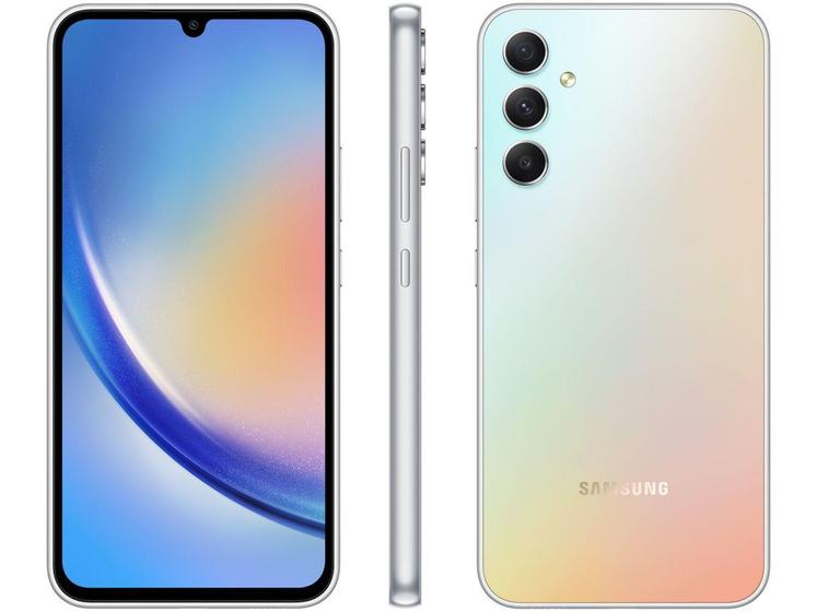 Samsung Galaxy A34 A346m 256gb Prata - Dual Chip