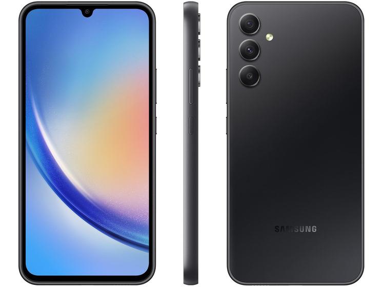 Imagem de Smartphone Samsung Galaxy A34 256GB Preto 5G Octa-Core 8GB RAM 6,6" Câm Tripla + Selfie 13MP Dual Chip