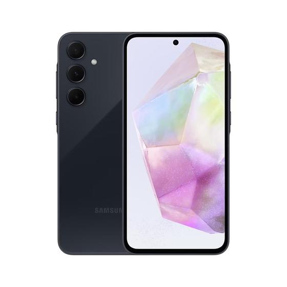 Smartphone Samsung Galaxy A35 5G 128GB 6GB RAM Câmera Tripla Traseira 50MP + 8MP + 5MP Selfie 13MP Tela 6.6" Azul Escuro Menor preço em Smartphone Samsung Galaxy A35 5G 128GB 6GB RAM Câmera Tripla Traseira 50MP + 8MP + 5MP Selfie 13MP Tela 6.6" Azul Escuro