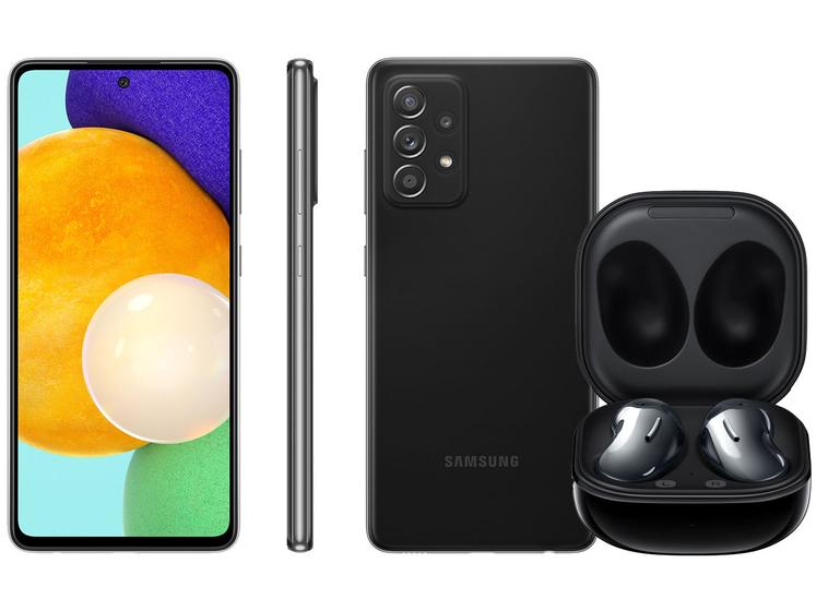Smartphone Samsung Galaxy A52 128GB Preto 4G - 6GB RAM + Galaxy Buds ...