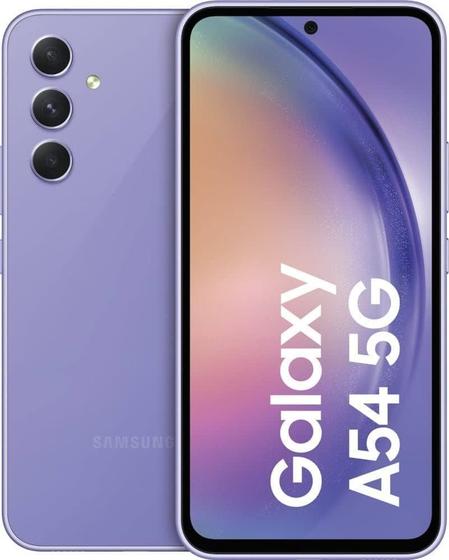 Smartphone Samsung Galaxy A54 128GB Violeta 5G Octa-Core 8GB RAM 6,4" Câm. Tripla + Selfie 32MP Dual Menor preço em Smartphone Samsung Galaxy A54 128GB Violeta 5G Octa-Core 8GB RAM 6,4" Câm. Tripla + Selfie 32MP Dual
