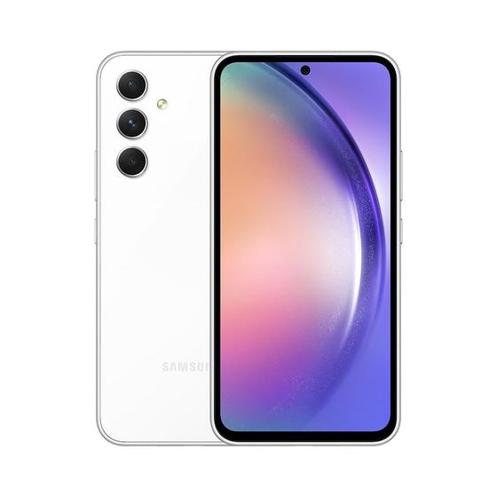 Menor preço em Smartphone Samsung Galaxy A54, 5G, 256GB, 8GB RAM, Octa Core, Câmera Tripla de 50MP, Tela Infinita de 6.4, Branco - SM-A546EZWMZTO