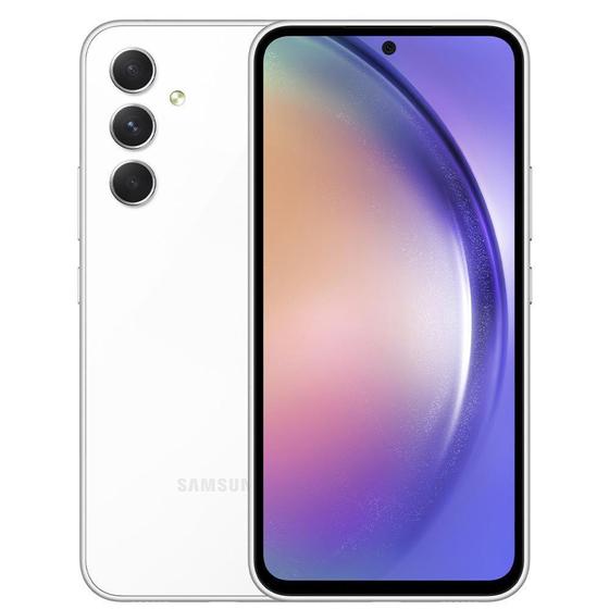 Smartphone Samsung Galaxy A54 5G Branco, 256GB, 8GB RAM e Câmera Tripla de 50MP +12MP + 5MP Menor preço em Smartphone Samsung Galaxy A54 5G Branco, 256GB, 8GB RAM e Câmera Tripla de 50MP +12MP + 5MP