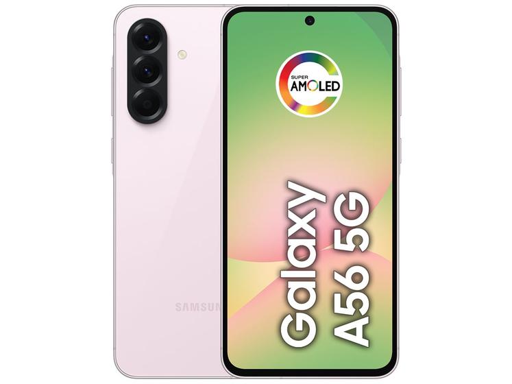 Smartphone Samsung Galaxy A56 256GB 5G 8GB RAM Rosa 6,7" Câm. Tripla + Selfie 12MP Menor preço em Smartphone Samsung Galaxy A56 256GB 5G 8GB RAM Rosa 6,7" Câm. Tripla + Selfie 12MP