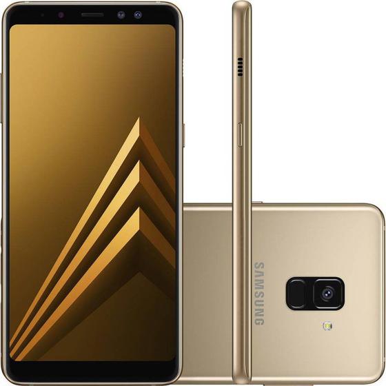 Imagem de Smartphone Samsung Galaxy A8 Plus Dourado Dual Chip 64GB Tela de 6 Câmera de 16MP
