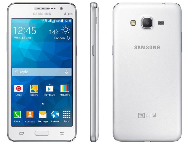 Smartphone Samsung Galaxy Gran Prime Duos TV 8GB - Dual Chip 3G Câm. 8MP +  Selfie 5MP Tela 5” - Samsung Galaxy - Magazine Luiza