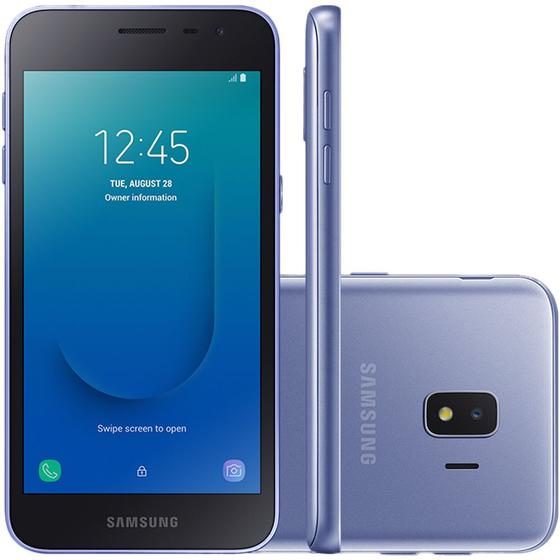 Imagem de Smartphone Samsung Galaxy J2 Core 16GB Dual Chip Tela 5" Câmera 8MP 5MP Android Go 8.1 Prata