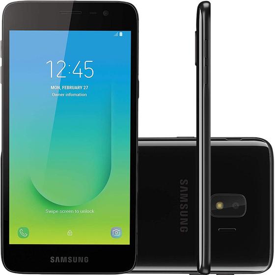 Imagem de Smartphone Samsung Galaxy J2 Core 16GB Dual Chip Tela 5" Câmera 8MP 5MP Android Go 8.1 Preto