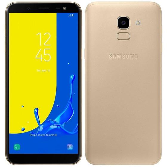 Imagem de Smartphone Samsung Galaxy J6, Dual Chip, Dourado, Tela 5.6", 4G + WiFi, Android 8.0, Câmera 13MP, 32GB