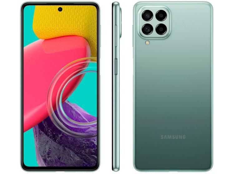 Smartphone Samsung Galaxy M53 128GB Verde 5G Menor preço em Smartphone Samsung Galaxy M53 128GB Verde 5G