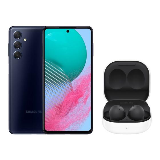 Smartphone Samsung Galaxy M54 Azul Marinho 5G (128GB) + Fone Bluetooth Galaxy Buds2 Preto é boa?