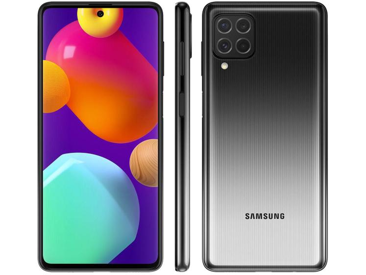 Imagem de Smartphone Samsung Galaxy M62 Câmera Quádrupla Traseira Selfie de 32MP Tela Infinita de 6.7" 128GB 8GB RAM Octa Core, Dual Chip Preto